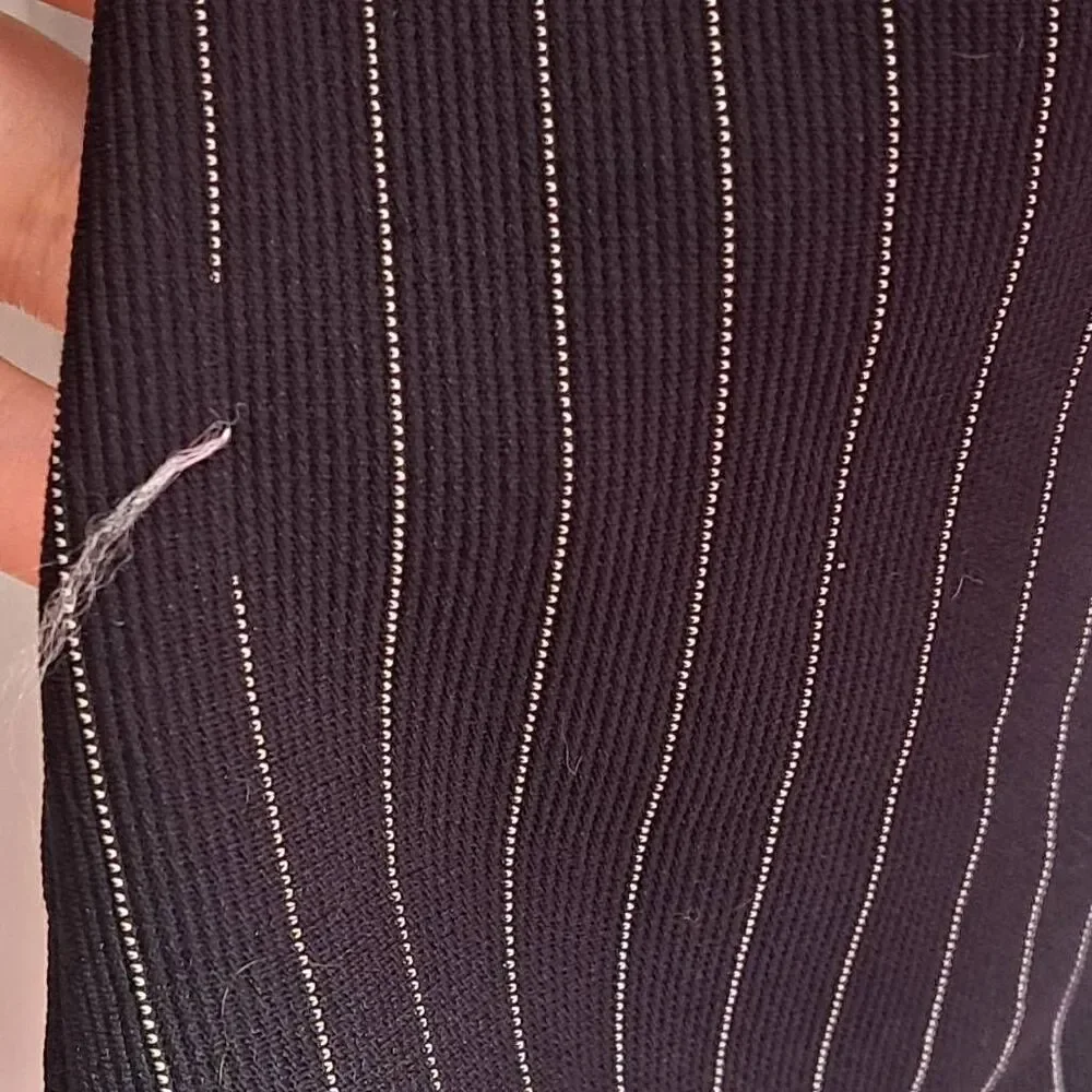 Zoey Beth Junior's Vintage Y2K Pinstripe Stretch Mini Skirt size X Large